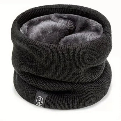 Fleece-Lined Knitted Neck Warmer