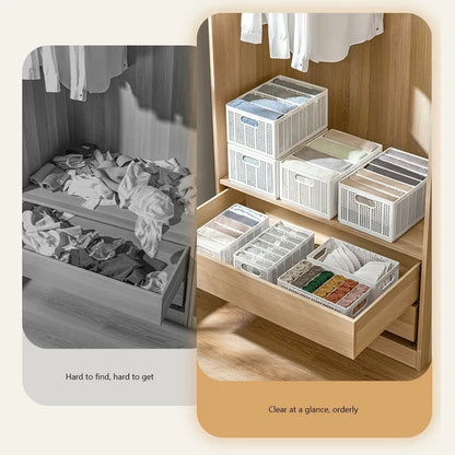 Foldable Wardrobe Clothes Storage Organizer Box