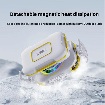 Magnetic Semiconductor Phone Cooler with Rechargeable Battery