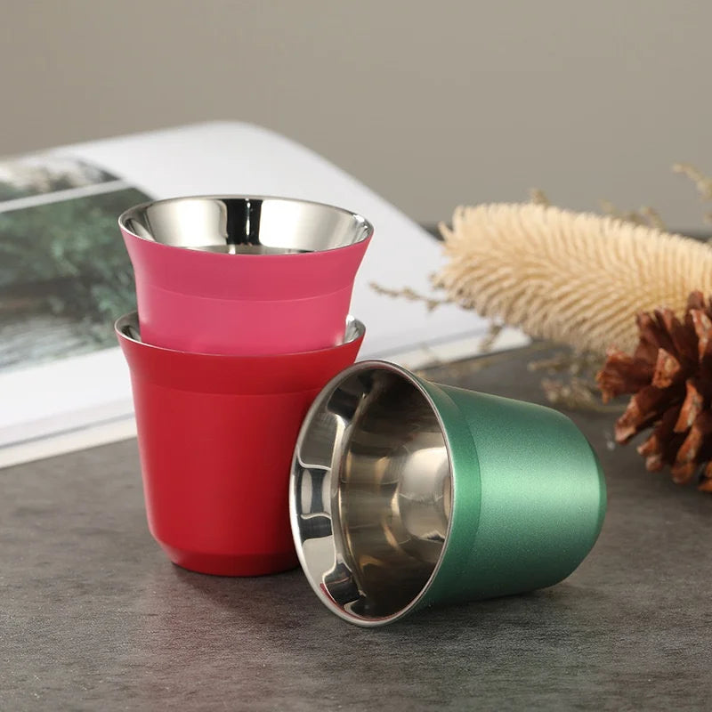 Reusable 304 Stainless Steel Coffee Cup