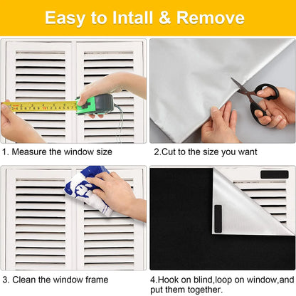 Removable Blackout Window Cover