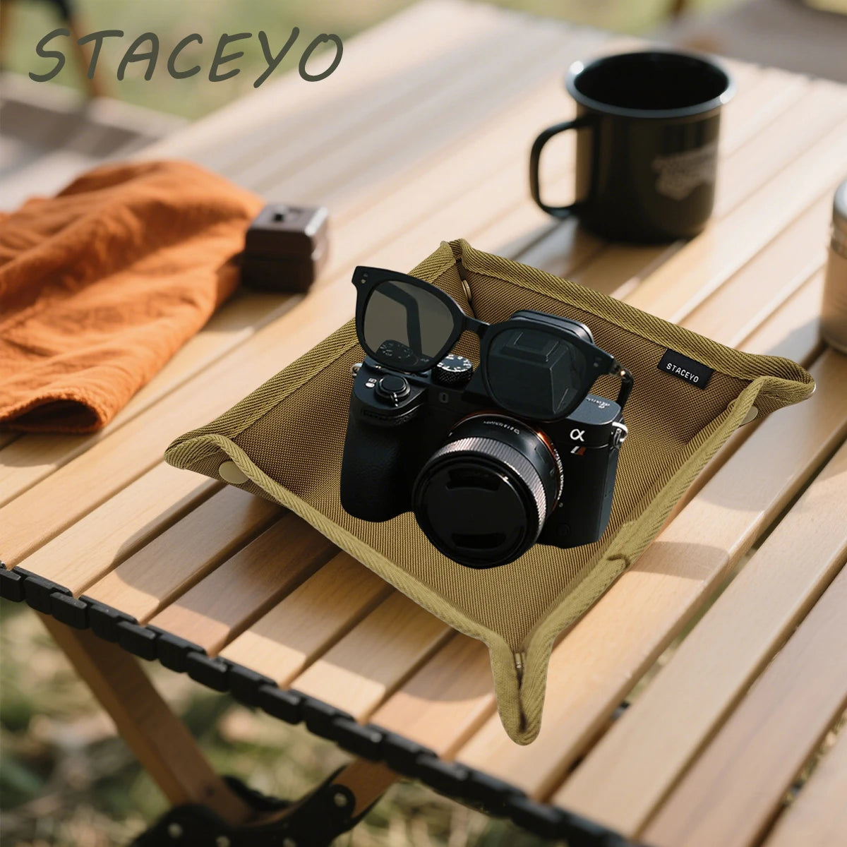 Foldable Oxford Fabric Storage Tray