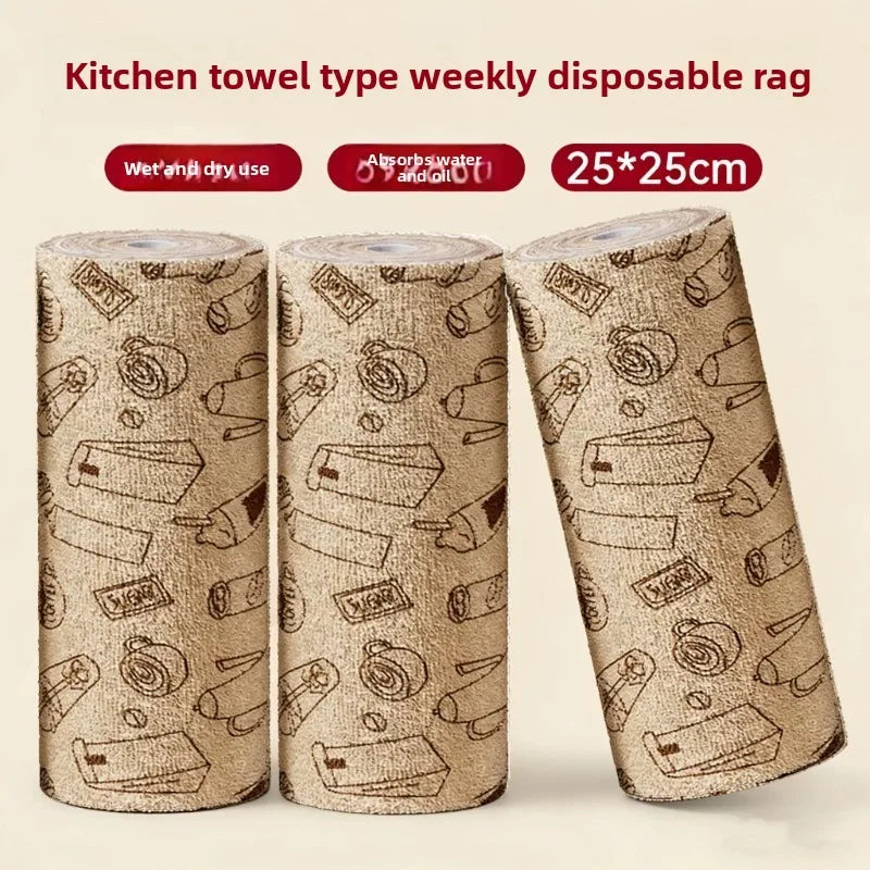 Disposable Kitchen Cleaning Towel Roll