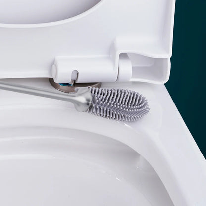 2 In 1 Silicone Toilet Brush With Holder