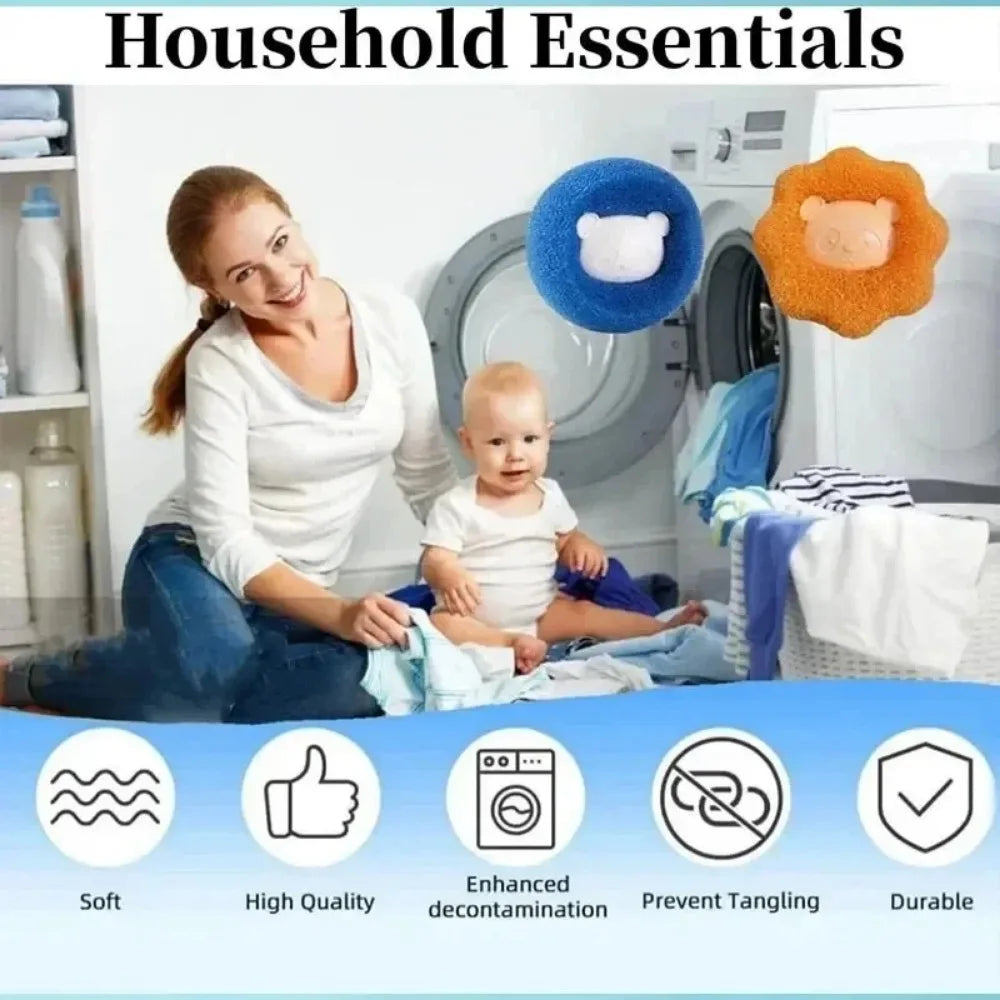 Reusable Laundry Hair Catcher Balls