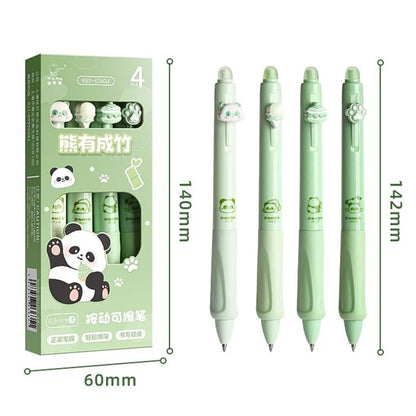 1/4Pcs Cartoon Capybara Panda Quick Drying Pen