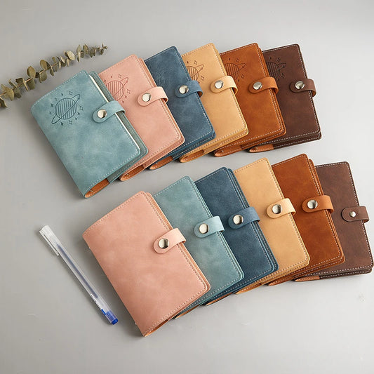 A7 PU Leather 6-Ring Binder Notebook