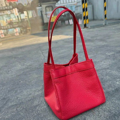 Custom Name Suede Leather Shoulder Bag with Top Handle