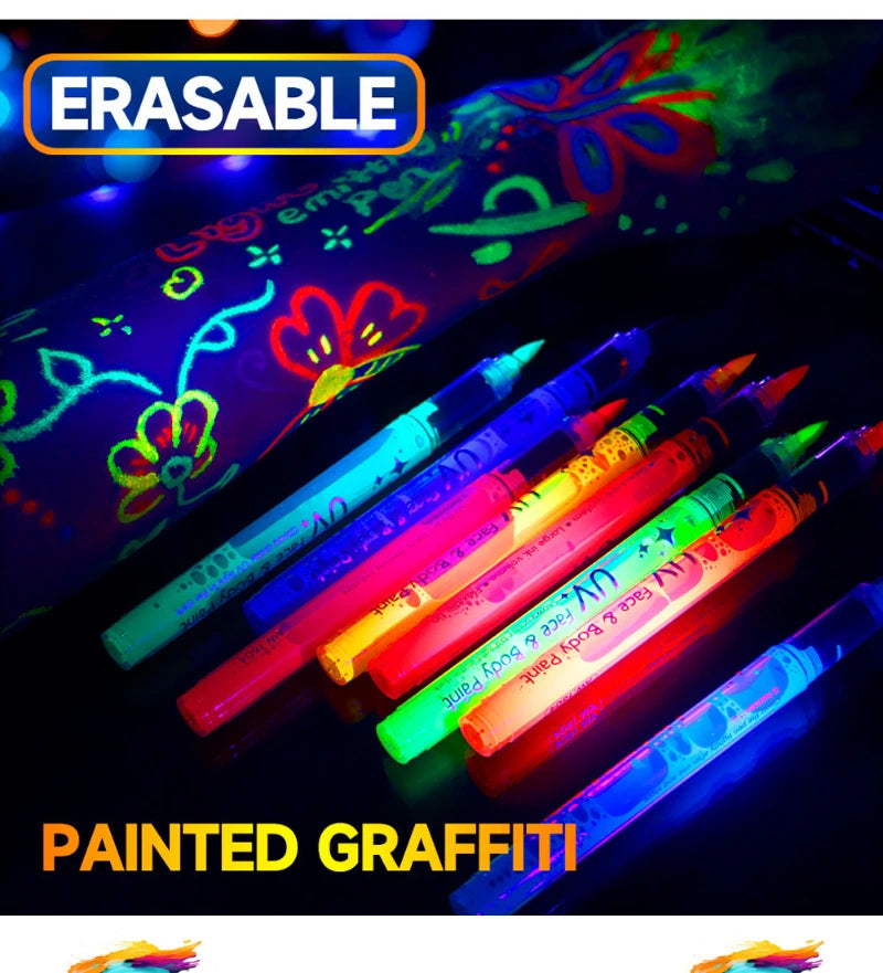 Fluorescent Face & Body Paint Pens