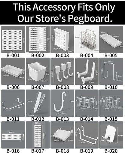 Desktop Pegboard Organizer Panel