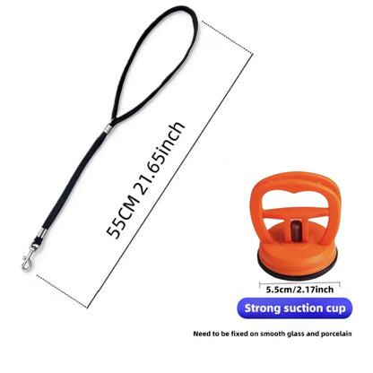Pet Bathing Restraint Leash with Suction Cup