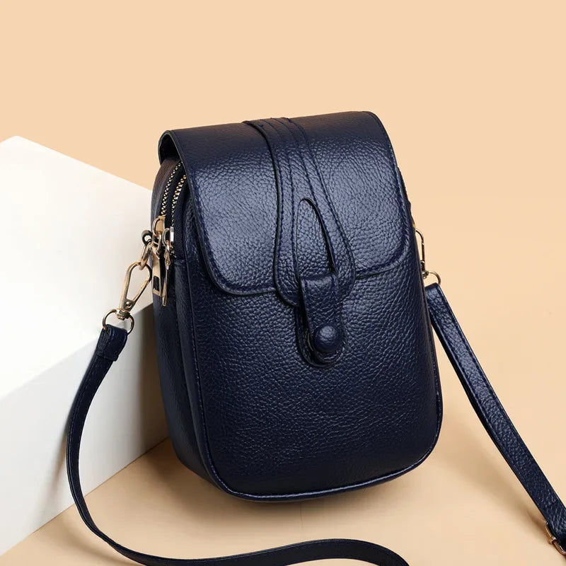 Women’s Mini PU Leather Crossbody Phone Bag