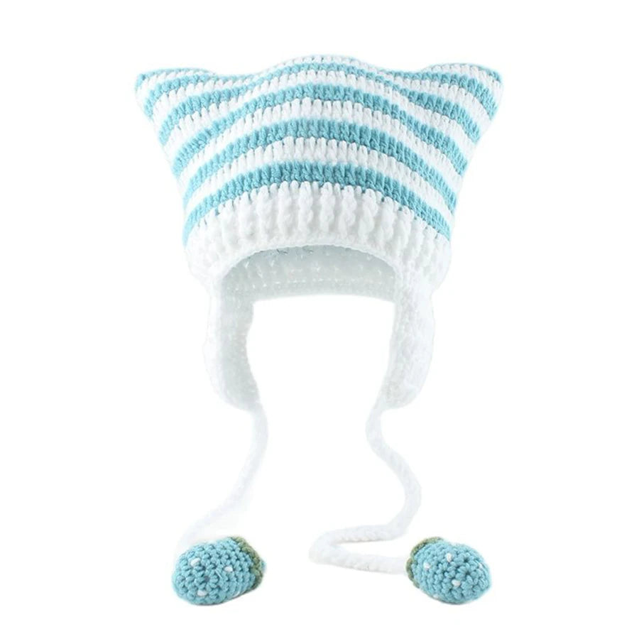 Women’s Cat Ear Knitted Winter Beanie