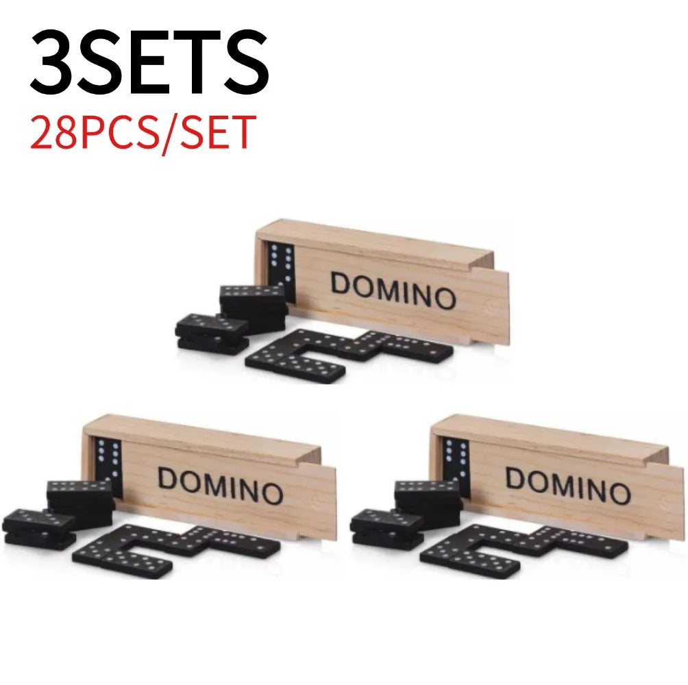 Classic Wooden Domino Set