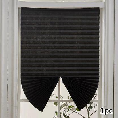 No-Drill Pleated Blackout Window Blind
