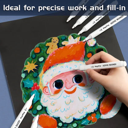 White Acrylic Paint Marker Pen Set