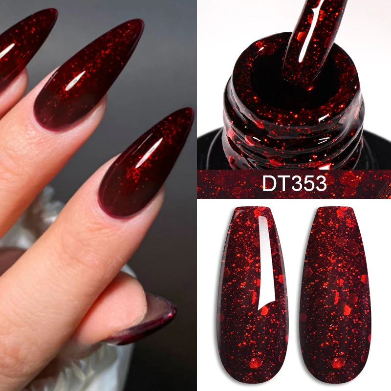 MEET ACROSS 7ml Red Gel Nail Polish