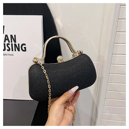 Crystal Studded Barrel Evening Bag