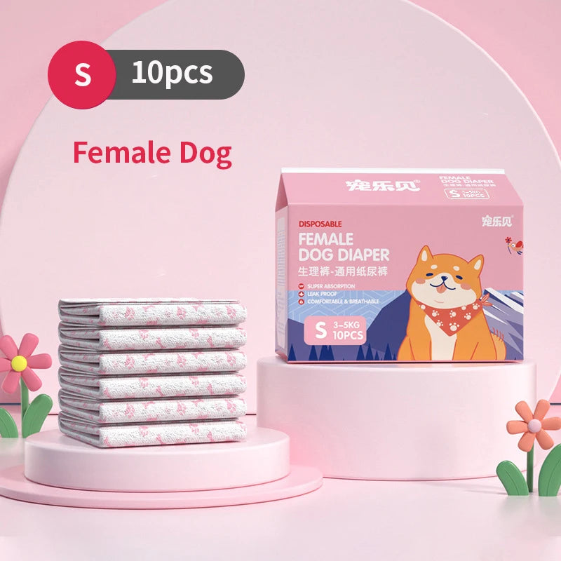 Dog Diapers – Disposable Leakproof Puppy Safety Pants
