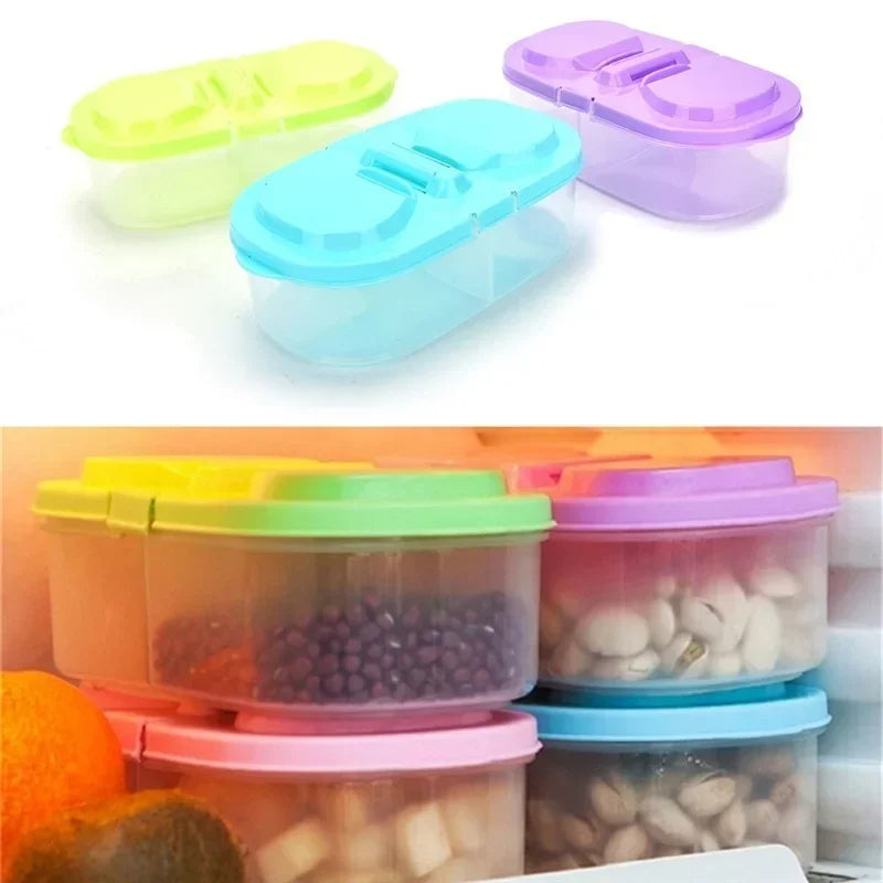 Portable Food Storage Lunch Box with Divider