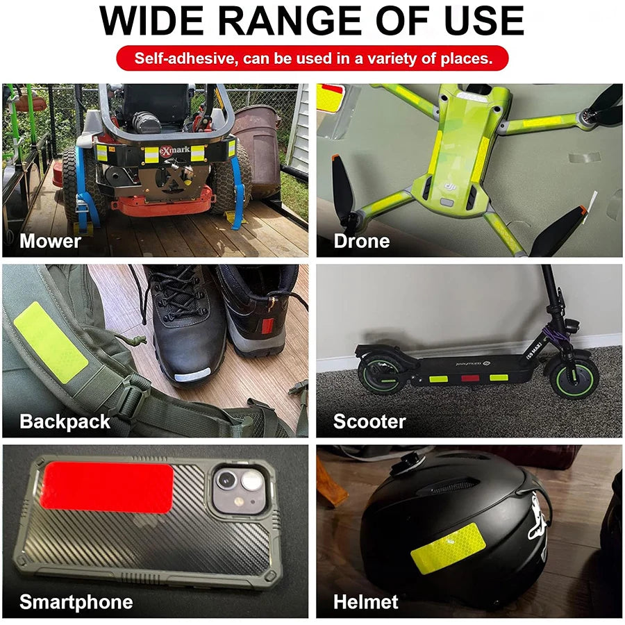 High Visibility Reflective Warning Stickers