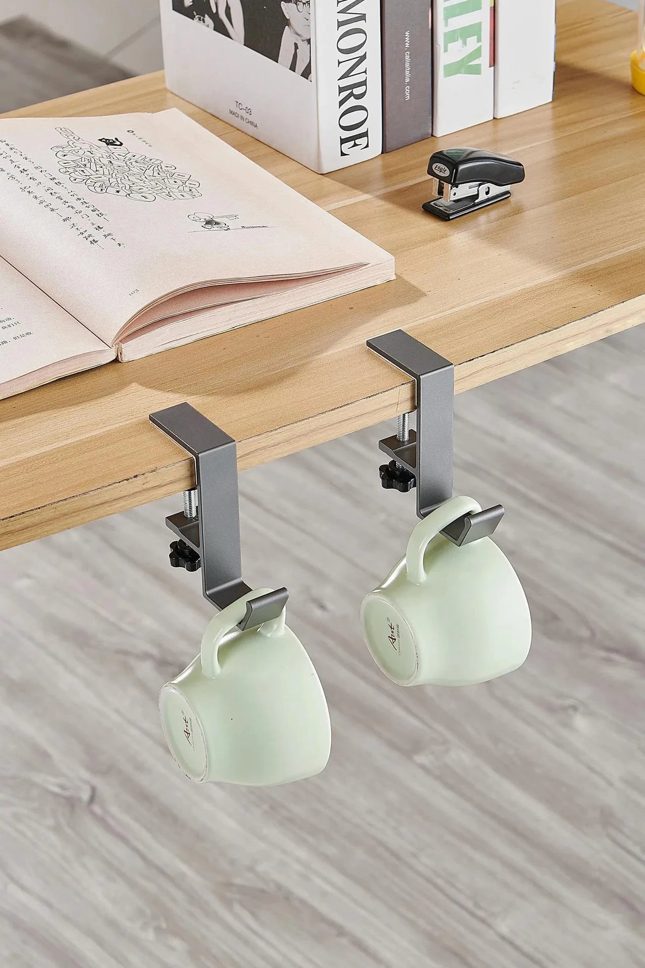 Adjustable Under-Desk Storage Hook