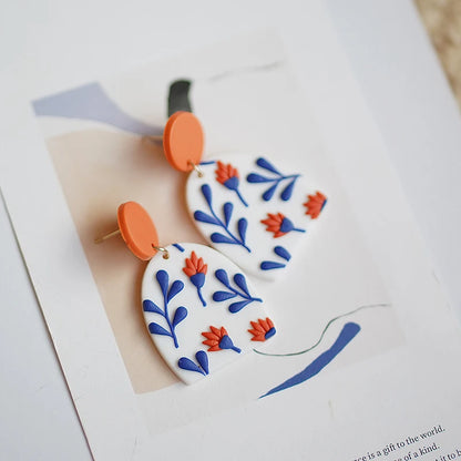 Classic Bohemiam Drop Bright Color Earrings