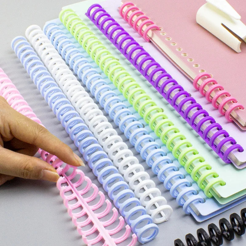 5-Pack Spiral Binder Rings for A4 Loose Leaf Notebooks