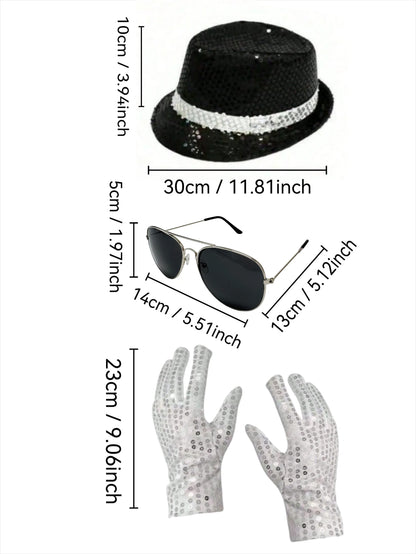 Michael Jackson Inspired Costume Accessories Set
