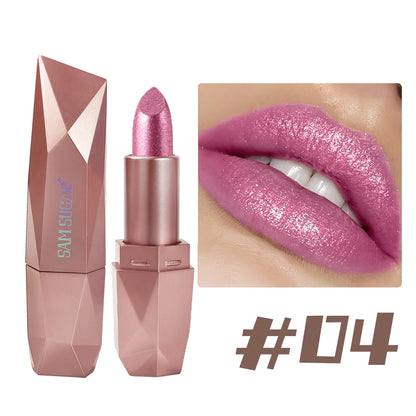 SAM SUGAR 6-Color Diamond Pearl Lipstick