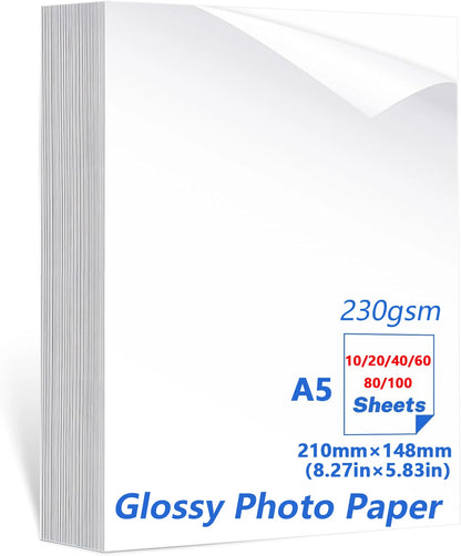 Glossy Inkjet Photo Paper – 230gsm (20 Sheets)