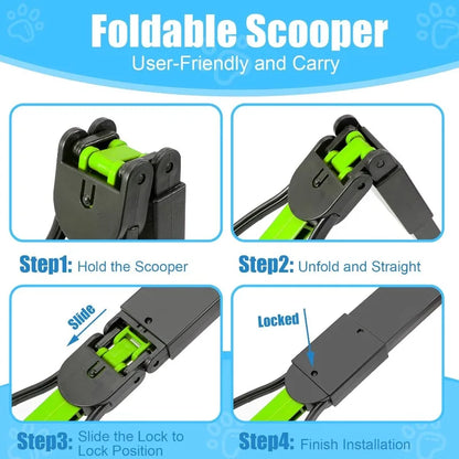 Long Handle Dog Pooper Scooper – Pet Waste Cleaning Tool