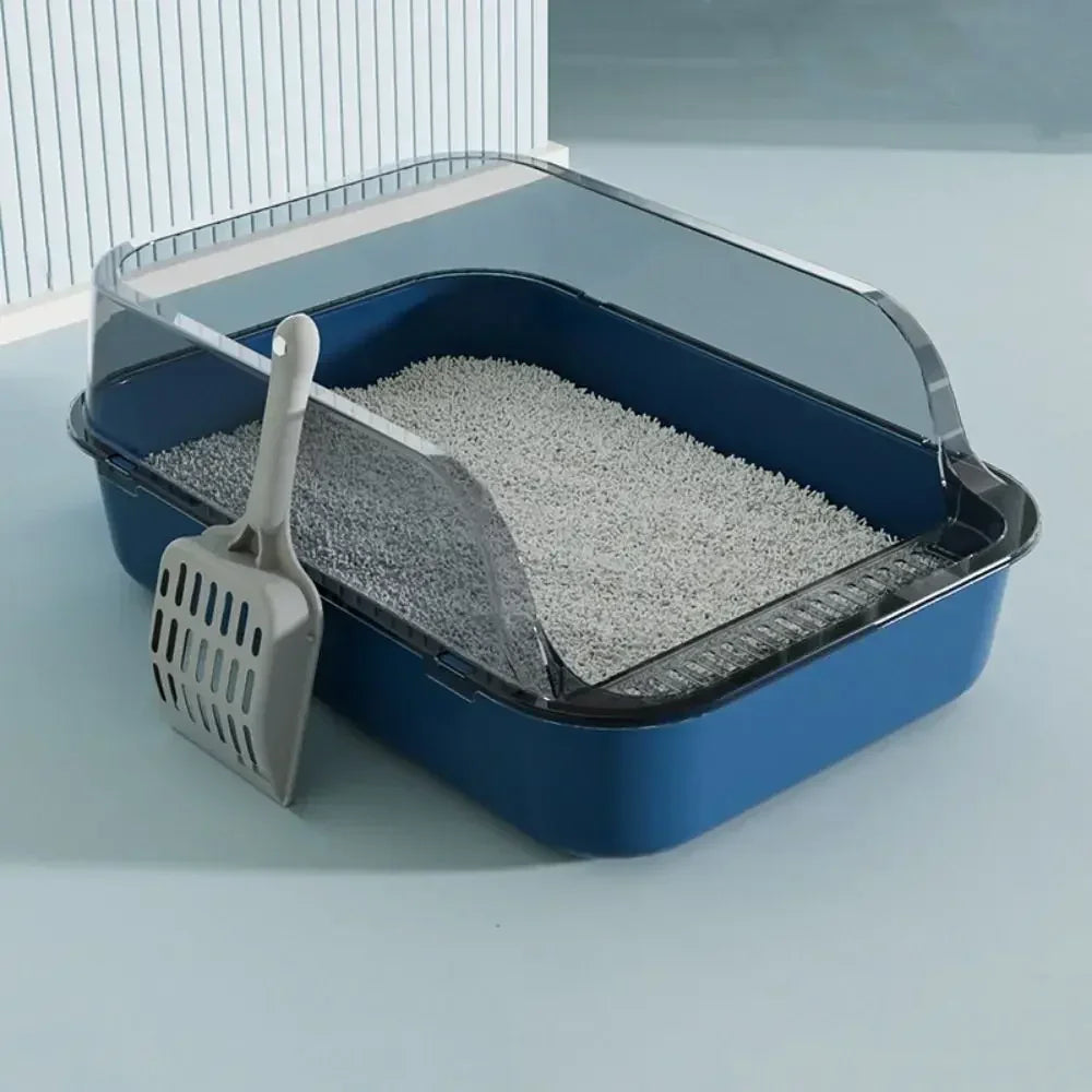 Open Top Cat Litter Box with Scoop