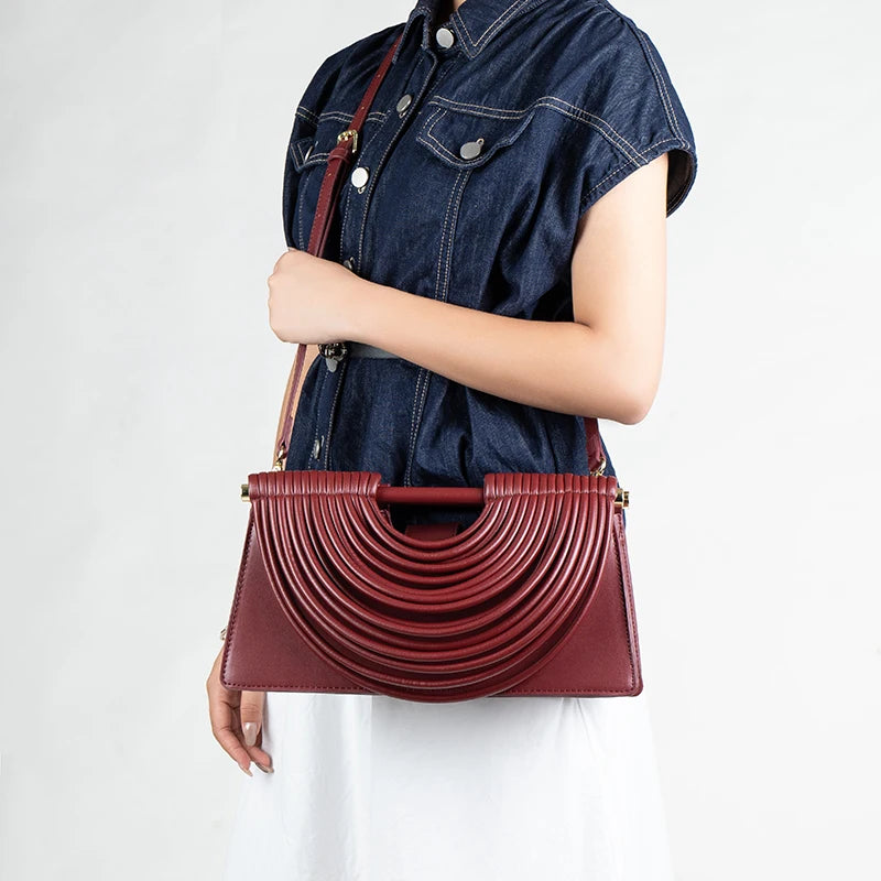 Gold Handwoven Evening Handbag