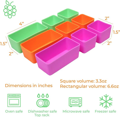 Reusable Silicone Lunch Box Food Dividers