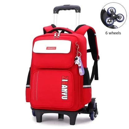 Rolling School Backpack with Wheels for Kids