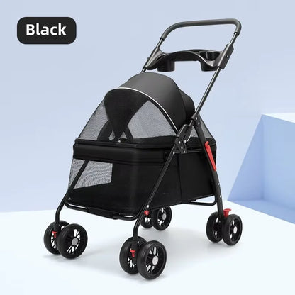 Foldable Pet Stroller for Dogs & Cats