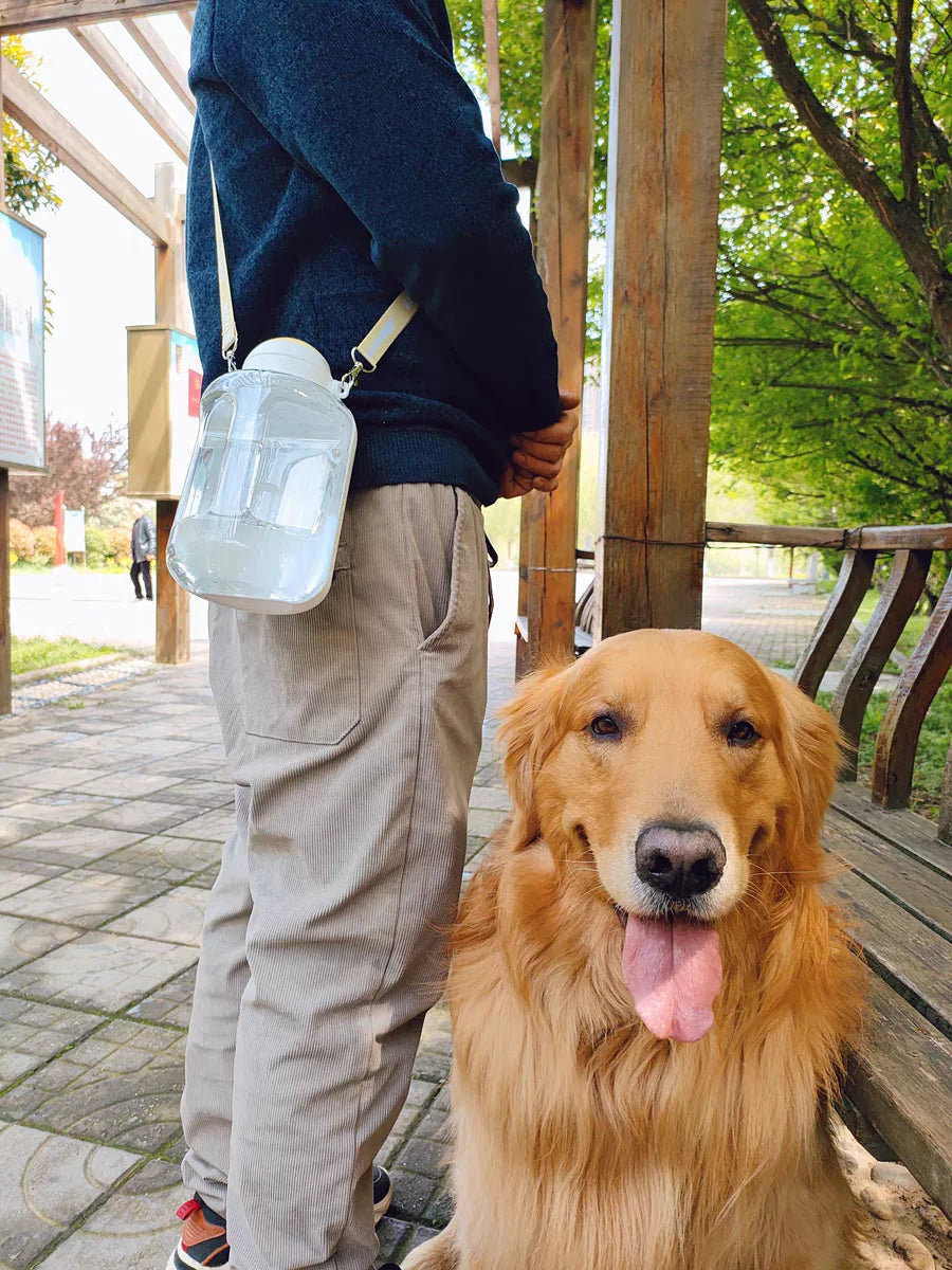 2-in-1 Portable Dog Water Bottle & Food Container