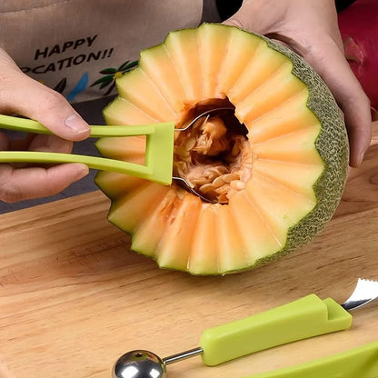 4-in-1 Stainless Steel Melon Ball Spoon Set