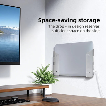 Under Desk & Wall Mount Laptop Storage Holder