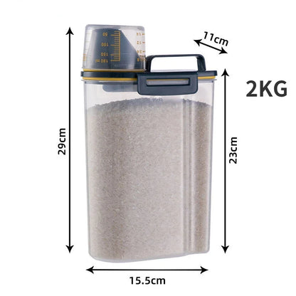 Premium Airtight Pet Food Storage Container with Measuring Cup