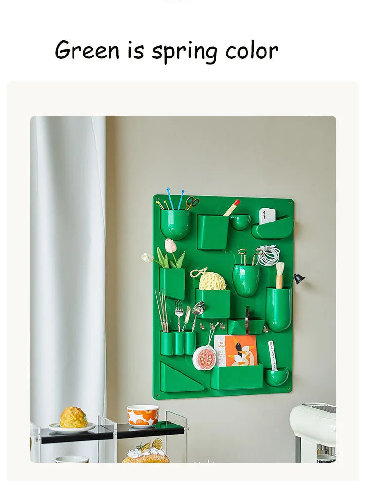 Wall-Mounted Modular Storage Organiser Board