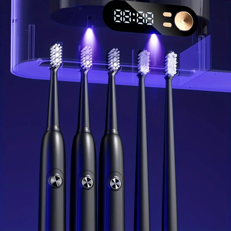 Smart Toothbrush Holder & Toothpaste Dispenser Station