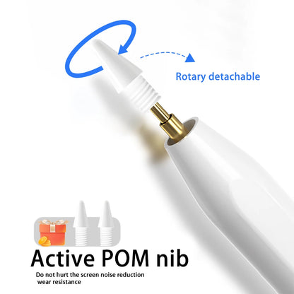 Rechargeable iPad Stylus with Palm Rejection & Magnetic Attachment