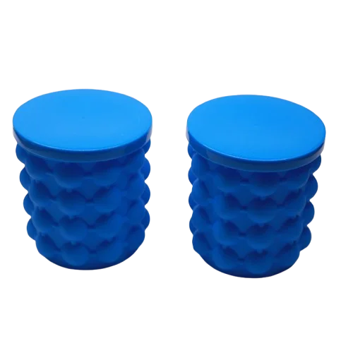 Portable Silicone Ice Cube Mold and Ice Storage Bucket with Lid