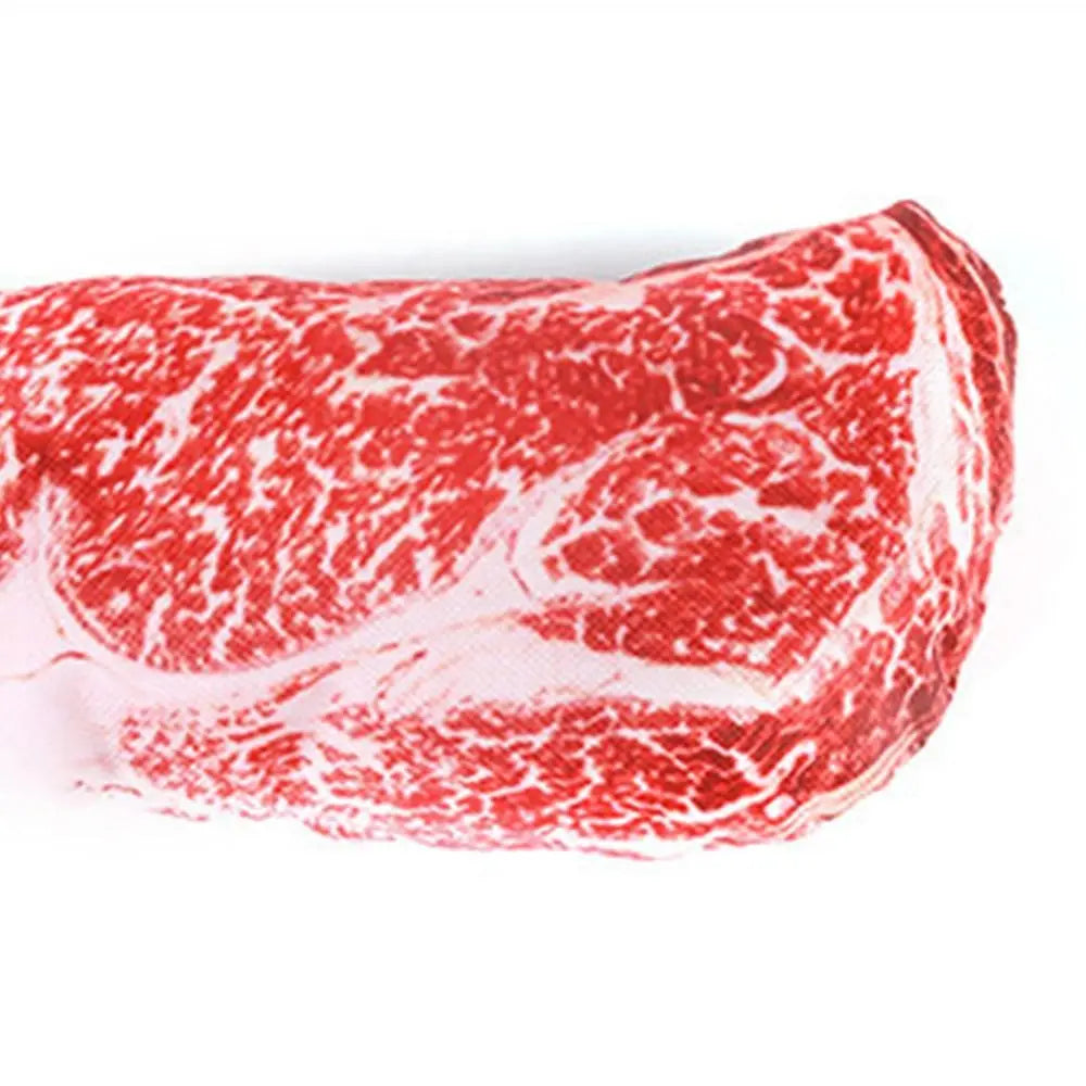 Squeaky Steak Dog Chew Toy