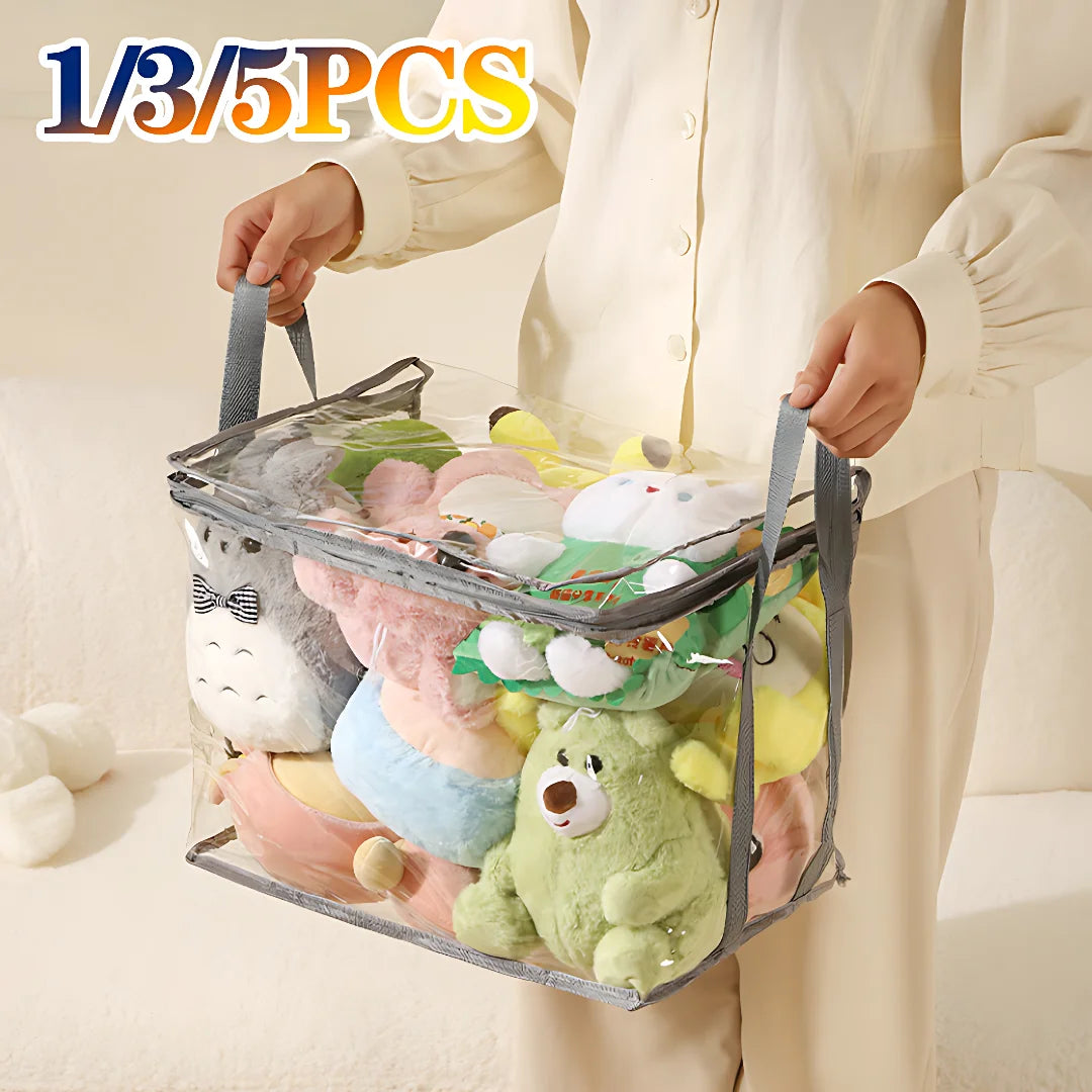 Transparent Waterproof Folding Toy Storage Box