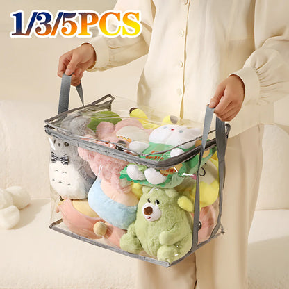 Transparent Waterproof Folding Toy Storage Box