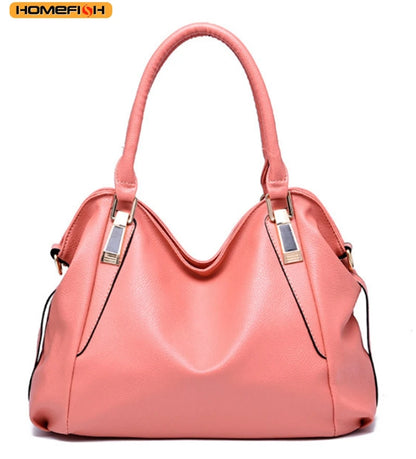 Large Capacity PU Leather Shoulder Tote Bag