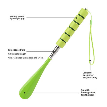 Telescopic Stainless Steel Shoe Horn